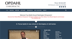 Desktop Screenshot of opdahlchiropractic.net